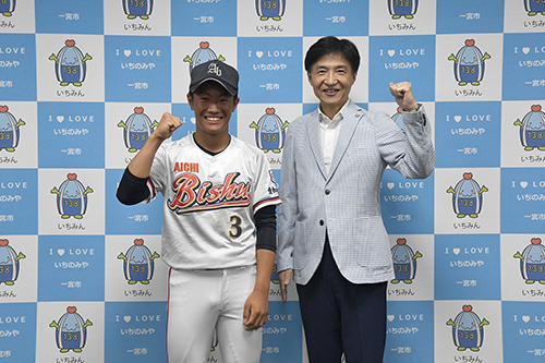 記念撮影の写真