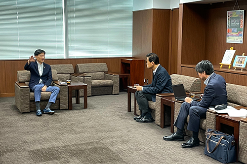三井物産株式会社中部支社副支社長 来訪の写真