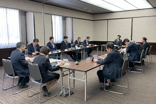 愛知県市長会 役員会の様子の写真