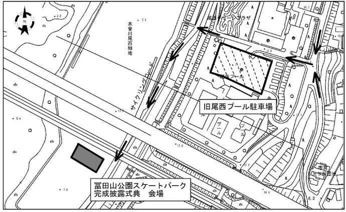 スケートパーク式典案内図