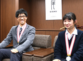 表敬訪問者の写真