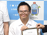 表敬訪問者の写真