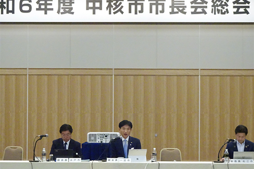 市長が訪問している写真