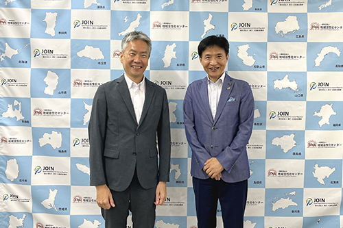 市長が訪問している写真