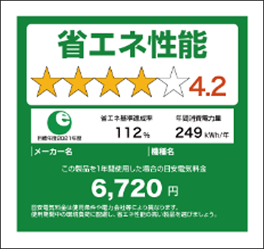 省エネ性能を示す☆の表示
