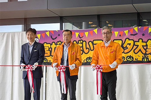 市長があいさつしている写真
