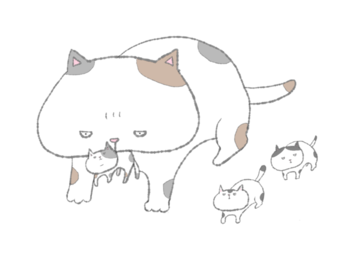 親子猫