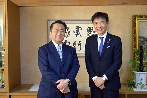 市長が参加している写真