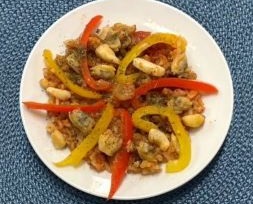 シーフードパエリア