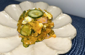 皮ごとかぼちゃサラダ