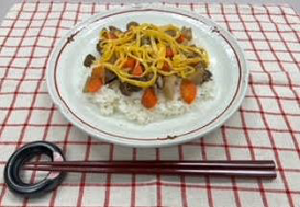 筑前煮でちらし寿司