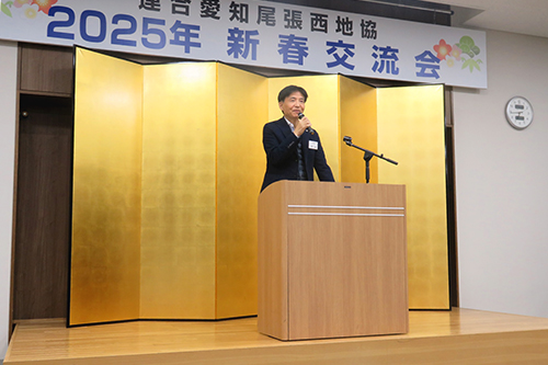 市長があいさつしている写真
