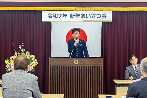 市長があいさつしている写真