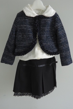 120cm　ジャケット、ブラウス、スカート
