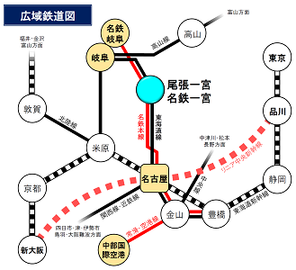 広域鉄道図