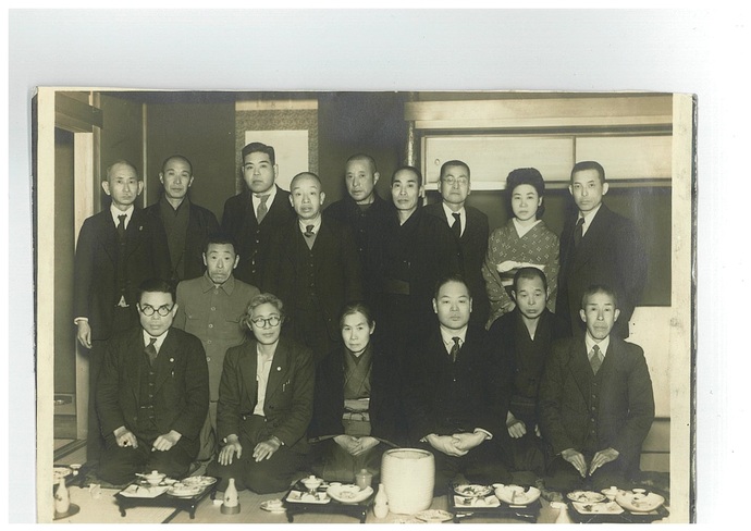 起高等小学校の同窓会の写真