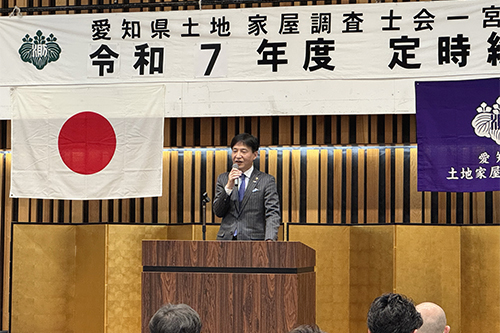市長があいさつしている写真