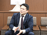 表敬訪問者の写真