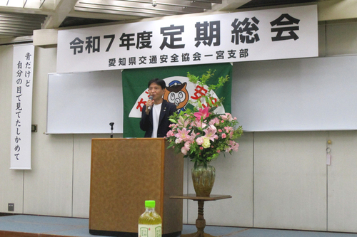 市長があいさつしている写真