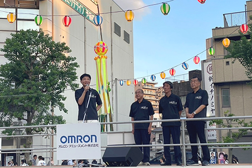 市長があいさつしている写真
