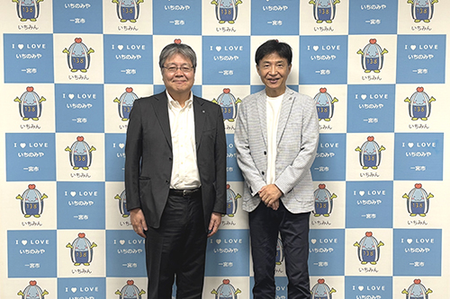 記念撮影の写真