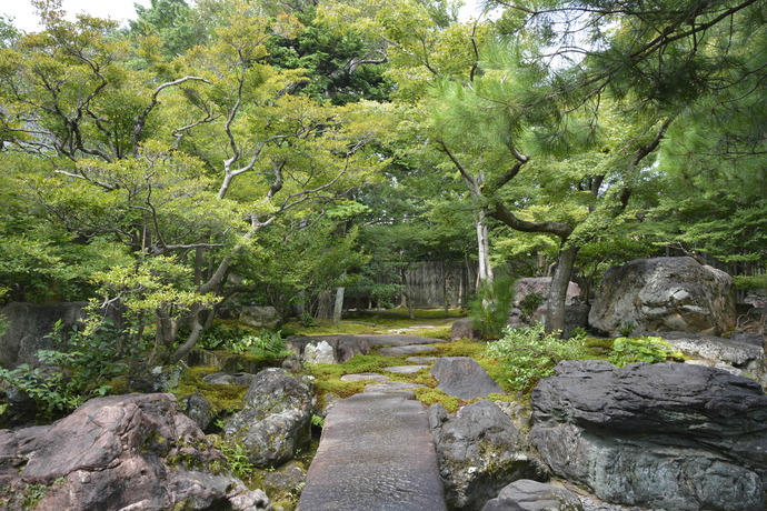 2025年8月5日の旧林氏庭園の様子。