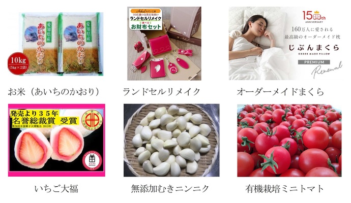 返礼品の例