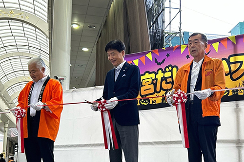 市長があいさつしている写真