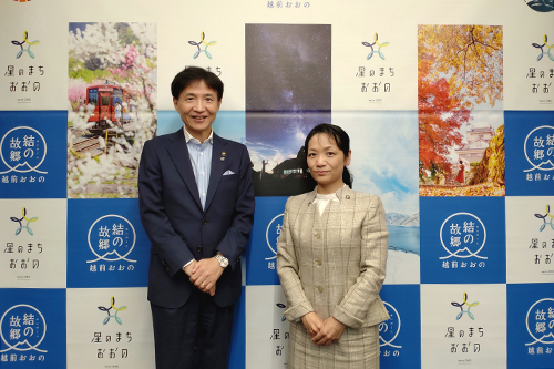 市長が訪問している写真