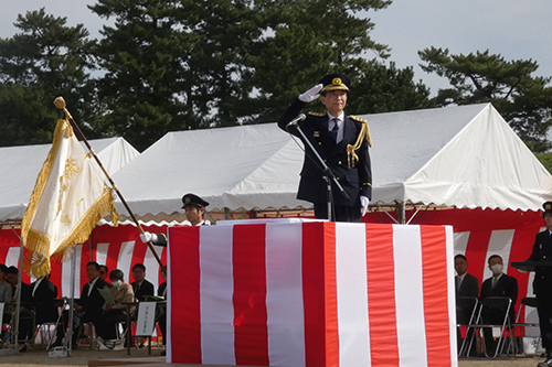 観閲式の様子の写真