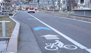 写真1・自転車レーン