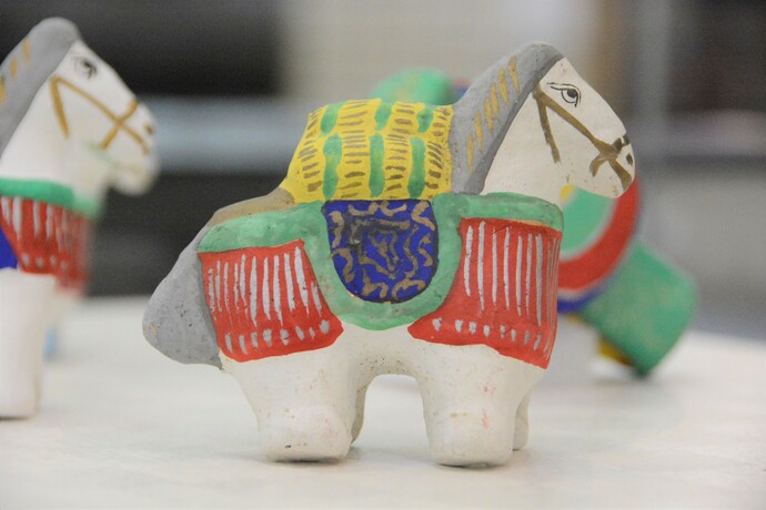 写真：俵馬の土人形