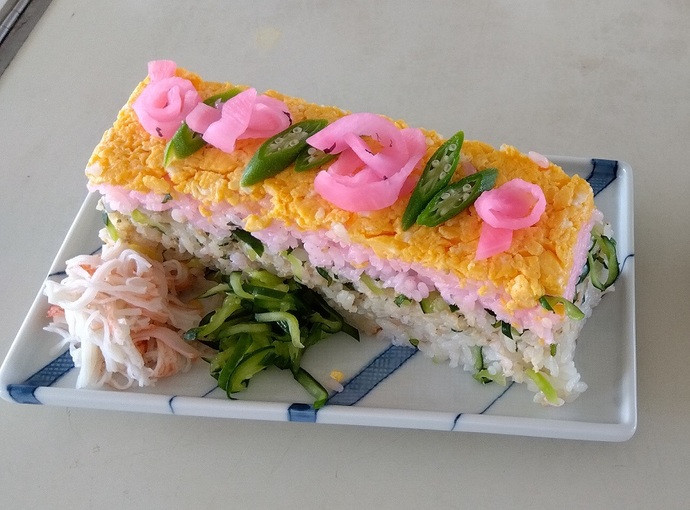 寿司ケーキ写真