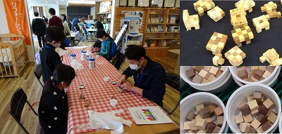 寄木ワークショップの様子