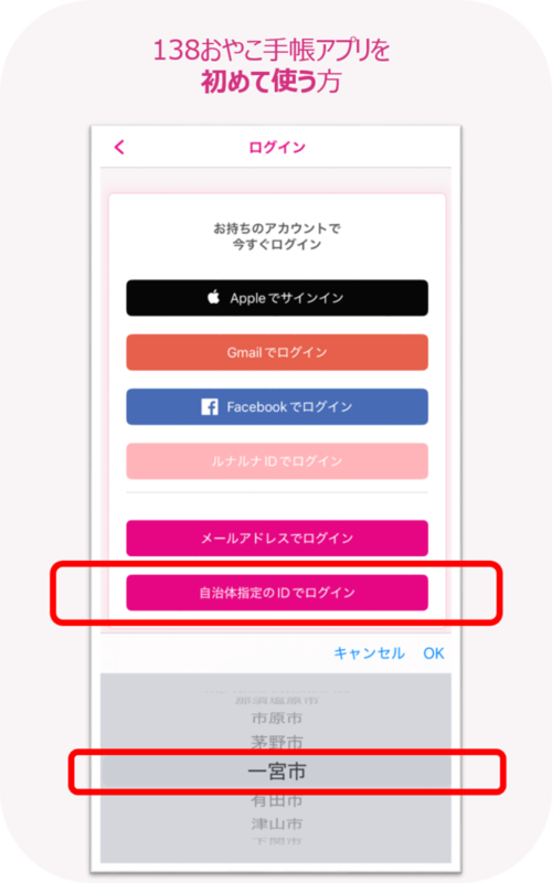 ID連携の方法を示した画像です。