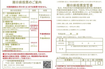 新しい「選挙のお知らせ」はがきの裏面
