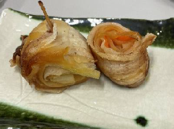 大根と人参のぐるぐる巻き