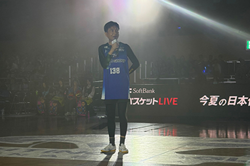 市長が講話している写真