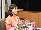 表敬訪問者の写真
