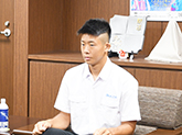 表敬訪問者の写真