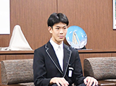 表敬訪問者の写真