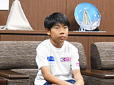 表敬訪問者の写真
