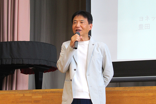 市長があいさつしている写真