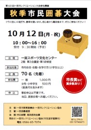 秋季市民囲碁大会