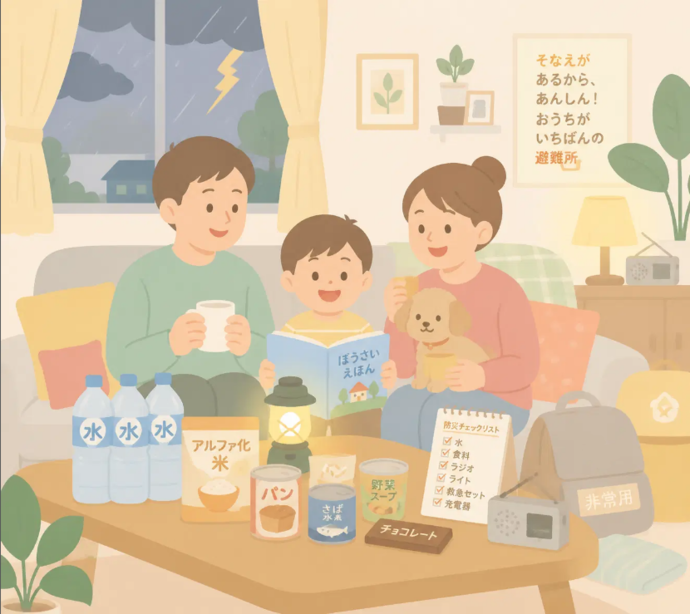 在宅避難のようすイメージ