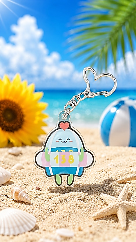 いちみんキーホルダー「うきわいちみん」