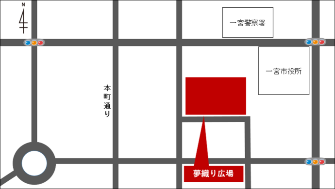 夢織り広場周辺図