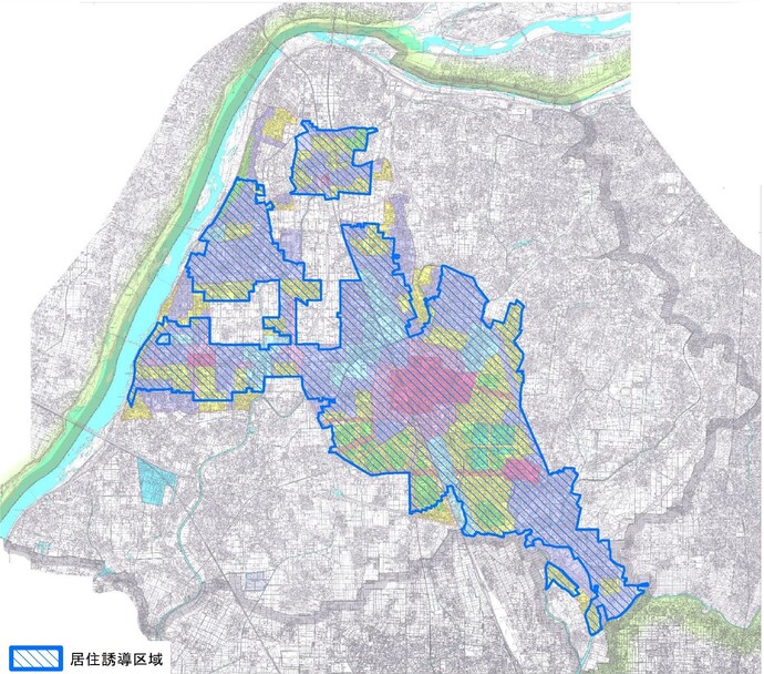 居住誘導区域図