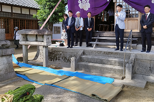 市長があいさつをしている写真